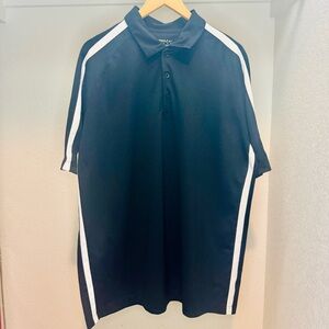 Nike Golf Dri Fit Mens Black Polo Shirt XL Athletic Performance